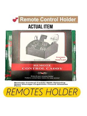 🛑REMOTE CONTROL ORGANIZER 🆒 CADDY ➕ CARRIER Spinner VALET Compartment BUY NOW